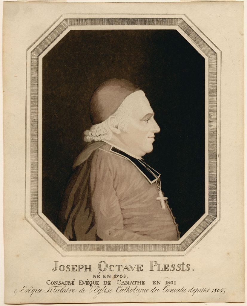Mgr Joseph-Octave Plessis. Bibliothèque et Archives Canada. MIKAN 2882492.