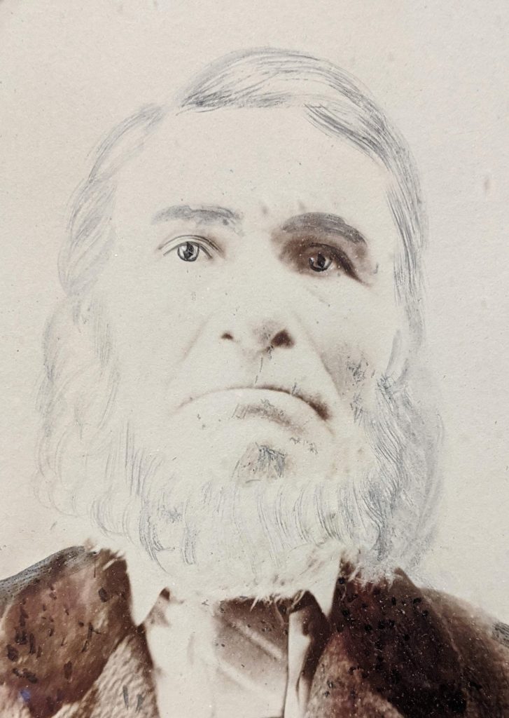 Portrait de George Fallu (1809-1888). Site historique national de Paspébiac. Don Élie Fallu.