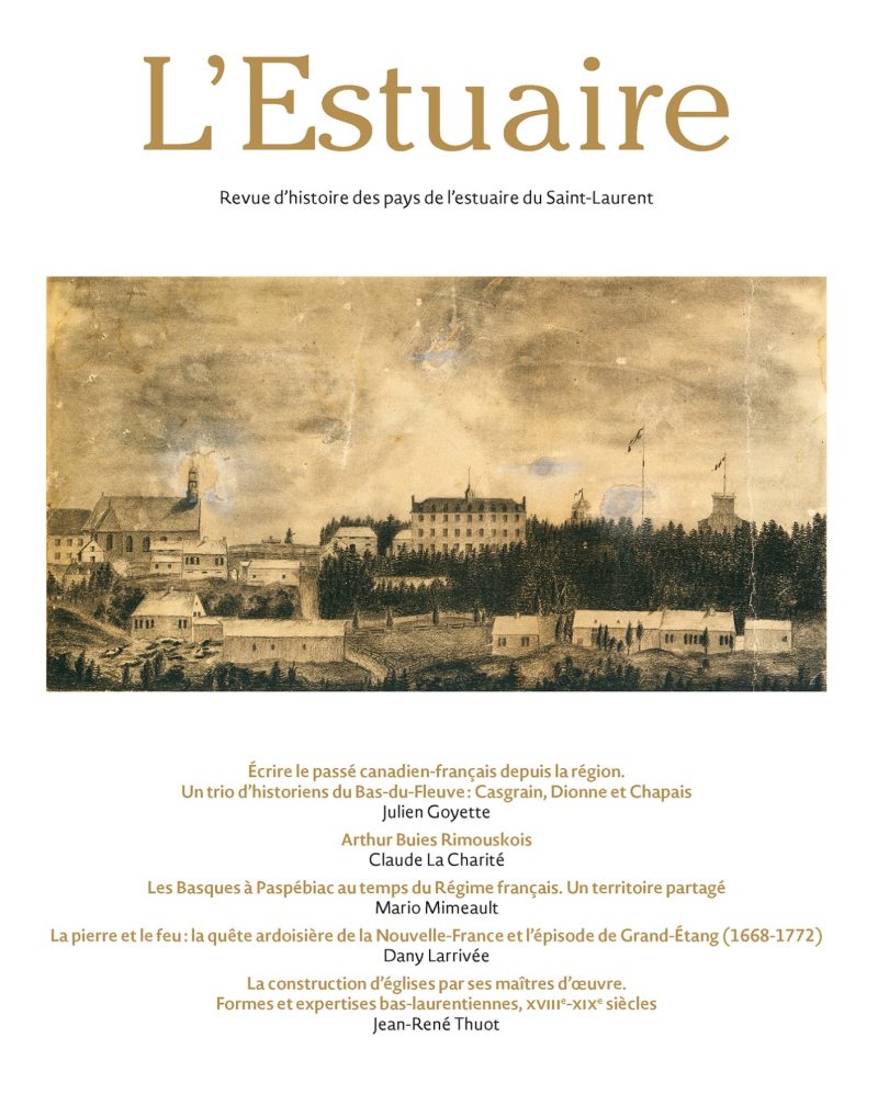 L'Estuaire : Revue des pays de l'Estuaire du Saint-Laurent. Université du Québec à Rimouski, été 2026.